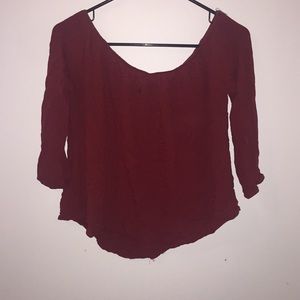 Off the shoulder blouse